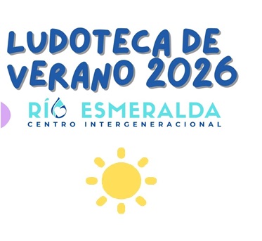 Imagen que pone Ludotecas de verano 2026 con un sol amarillo
