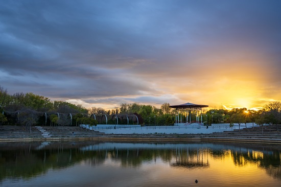 Lago del parque Pradolongo. Autor: Jose Antonio Rodr&iacute;guez