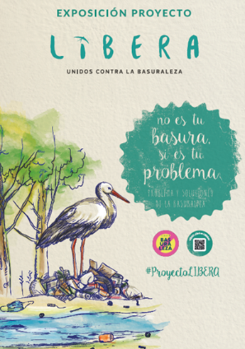 Cig&uuml;e&ntilde;a sobre basura