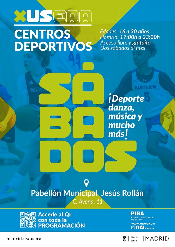Cartel XUsera en centros deportivos