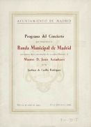 Programa Banda Municipal 1953