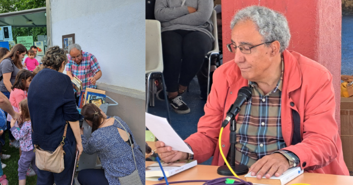 Juan Jiménez Mancha en actividades de la biblioteca