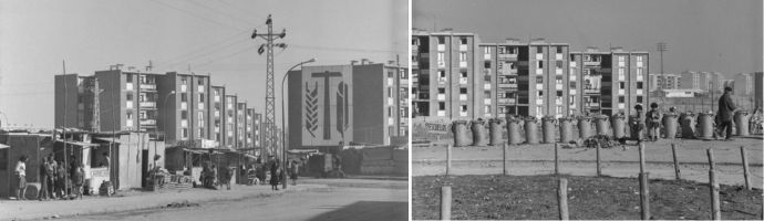 Distintas vistas del desarrollo del barrio