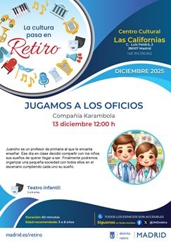 Cartel con información y fotografía de la actividad