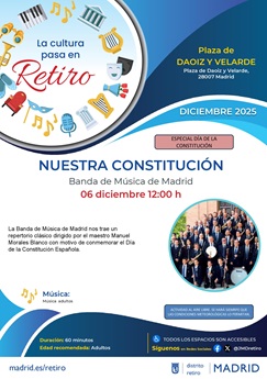 Cartel con información y fotografía de la actividad