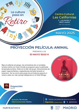 Cartel con información y fotografía de la actividad