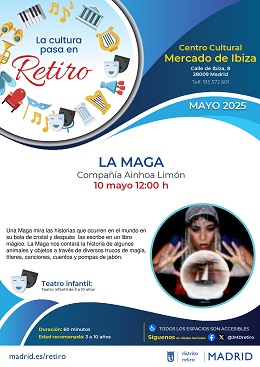 Cartel con información y fotografía de la actividad