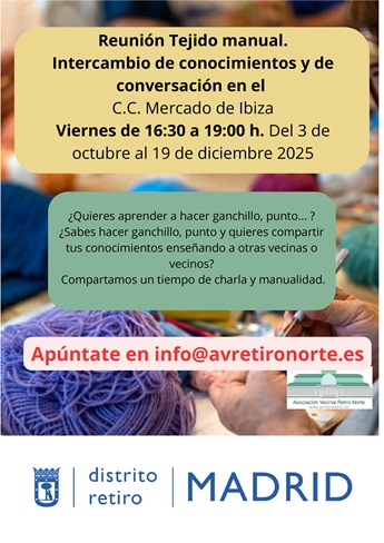 Cartel con información y fotografía de la actividad