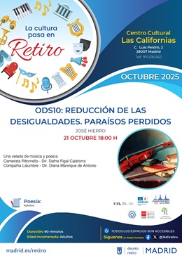 Cartel con información sobre la actividad.