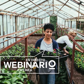 Imagen del webinario: Mujeres jardineras