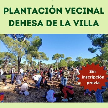 Plantación vecinal en La Dehesa