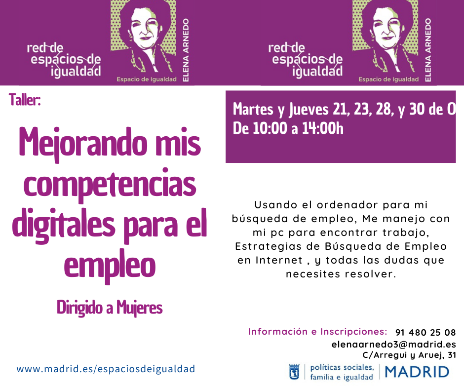 Cartel con texto contenido en web