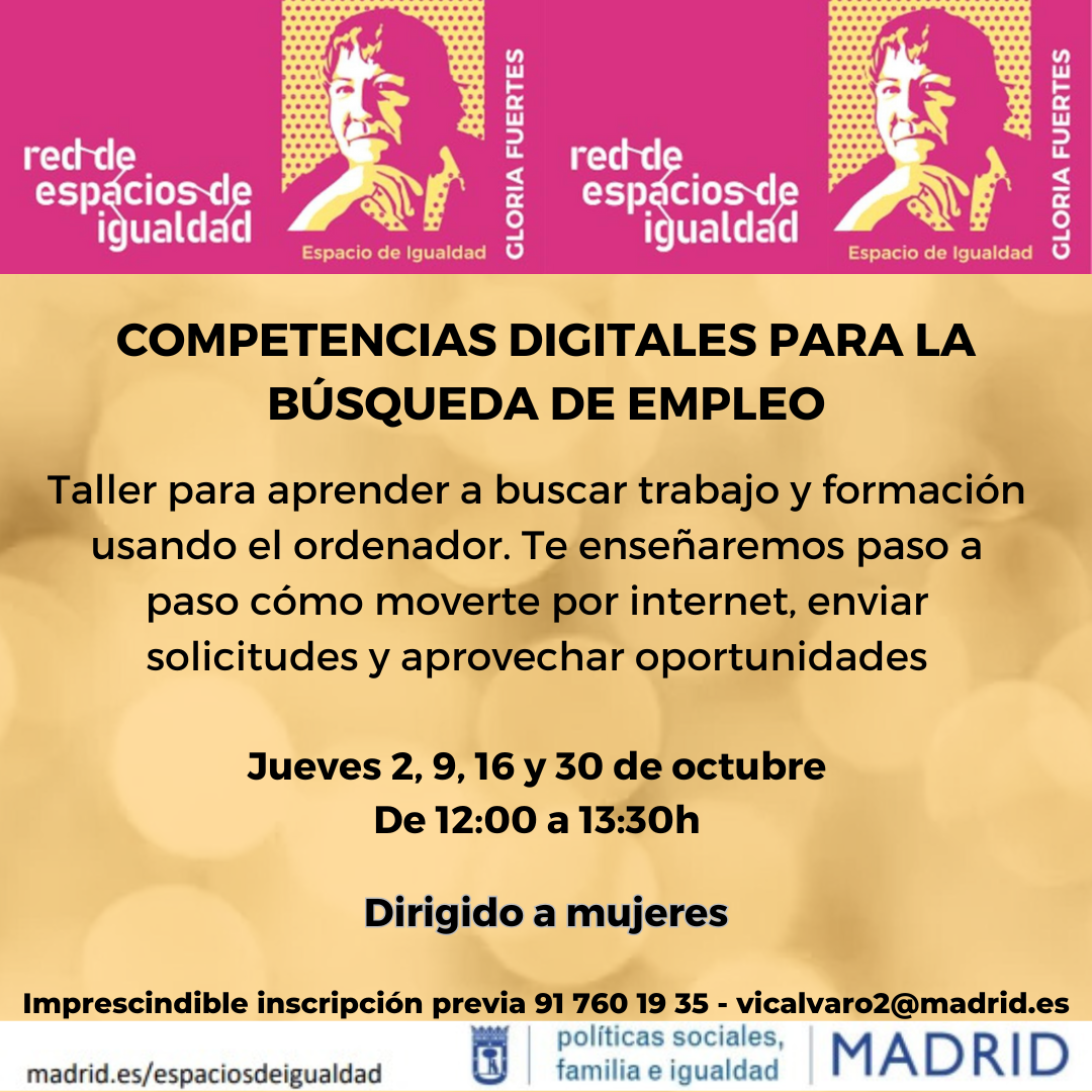 Cartel con el texto contenido en web