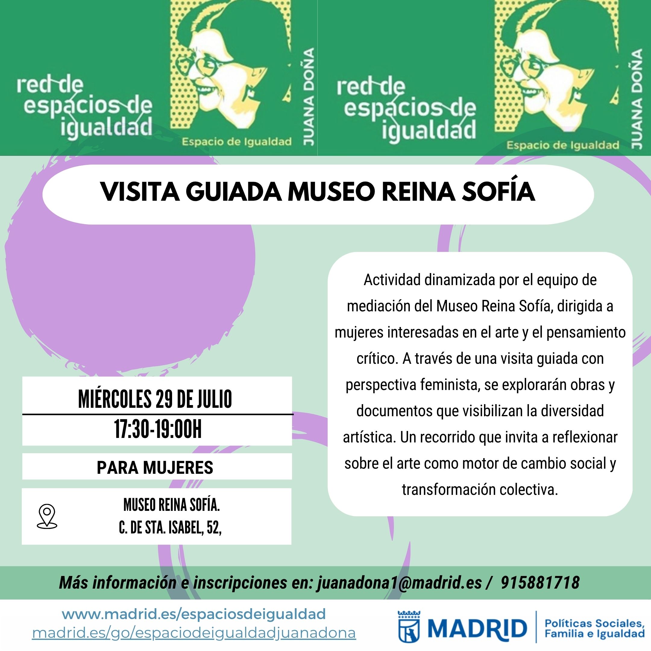 cartel con texto informativo similar a lo publicado en web