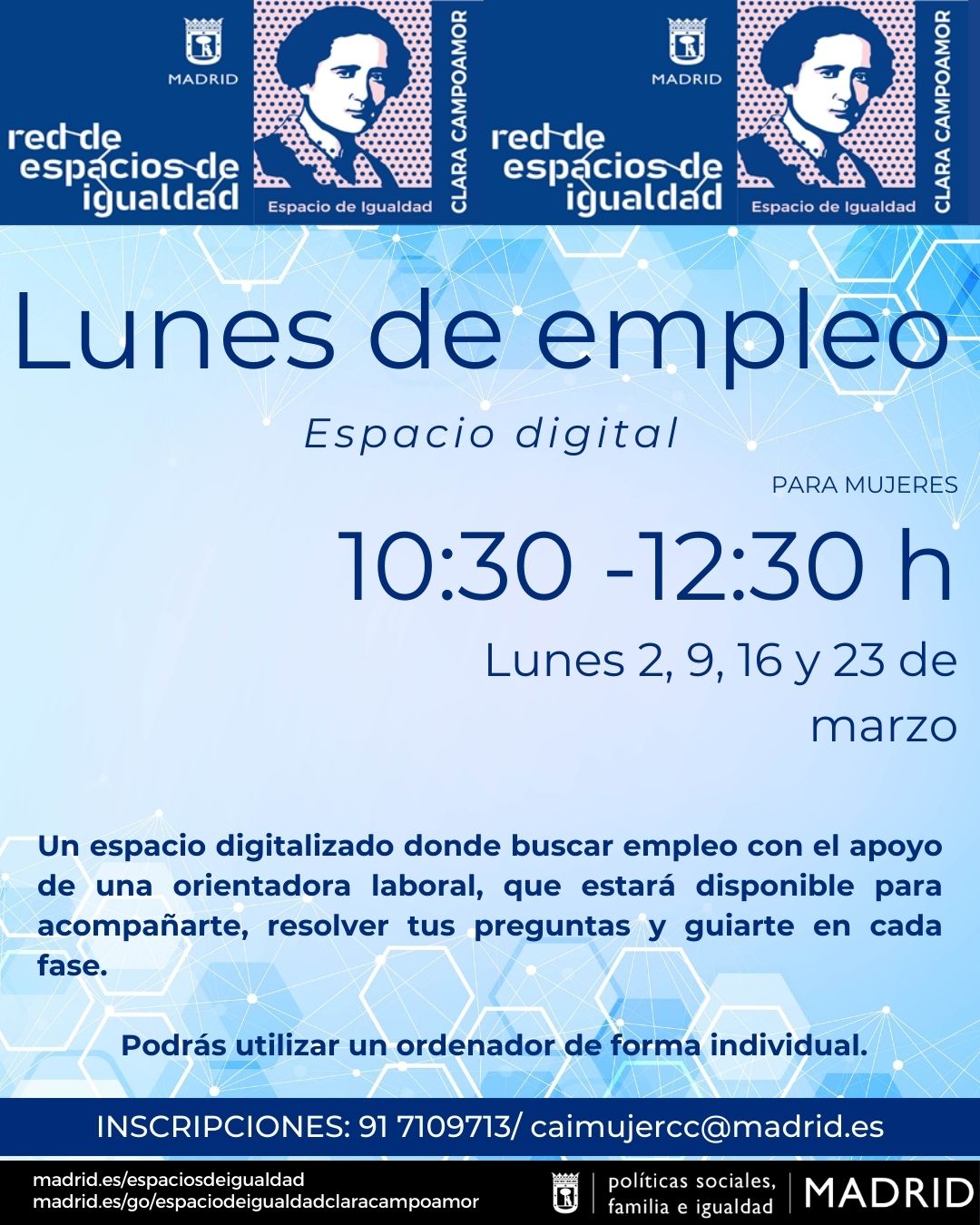 Cartel con la misma informaci&oacute;n que la publicada en web