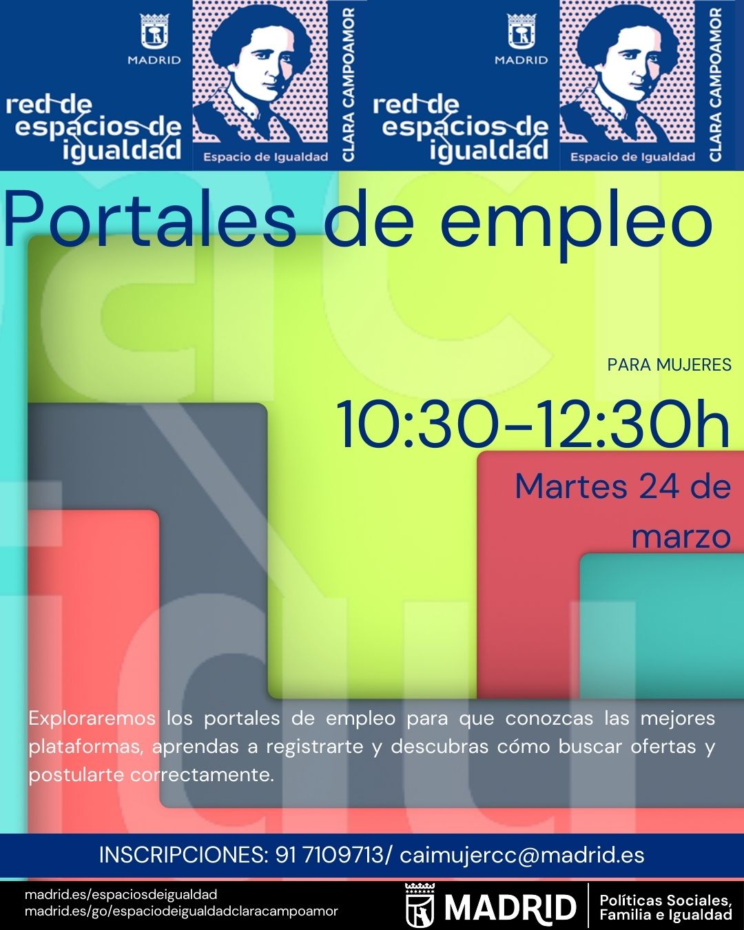 Cartel con la misma informaci&oacute;n que la publicada en web