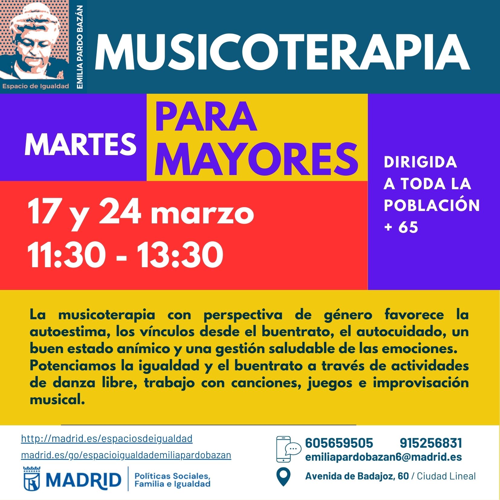 cartel con texto informativo similar a lo publicado en web