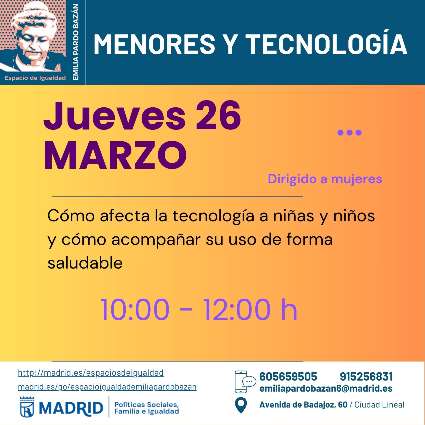 cartel con la misma informaci&oacute;n que la publicada en web