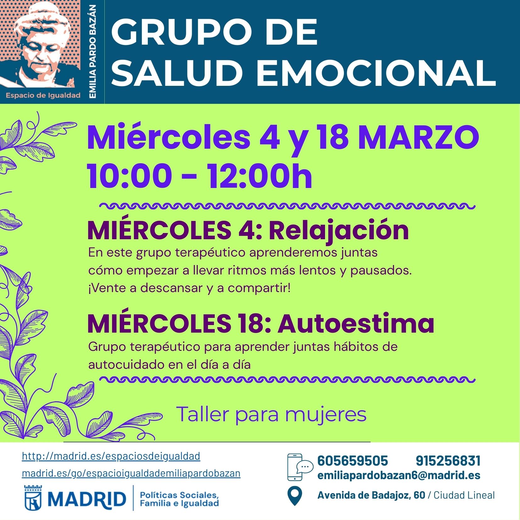 Cartel con la misma informaci&oacute;n que la publicada en web