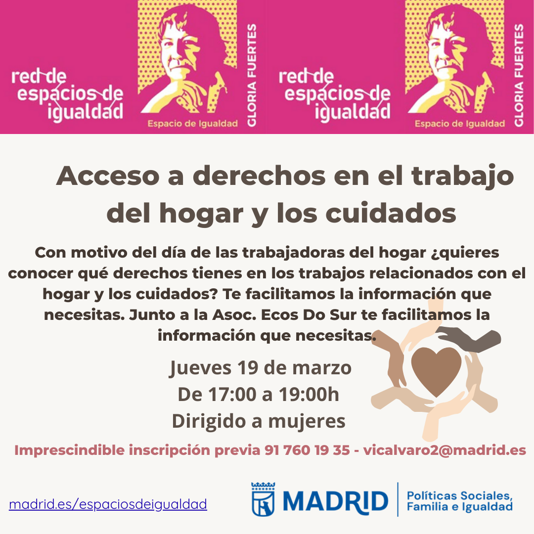 Cartel con el texto contenido en web