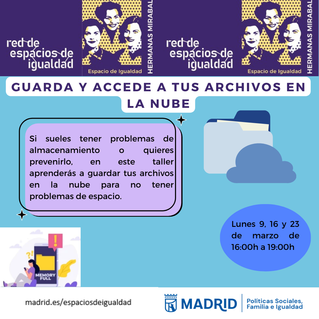 Cartel con el texto contenido en web