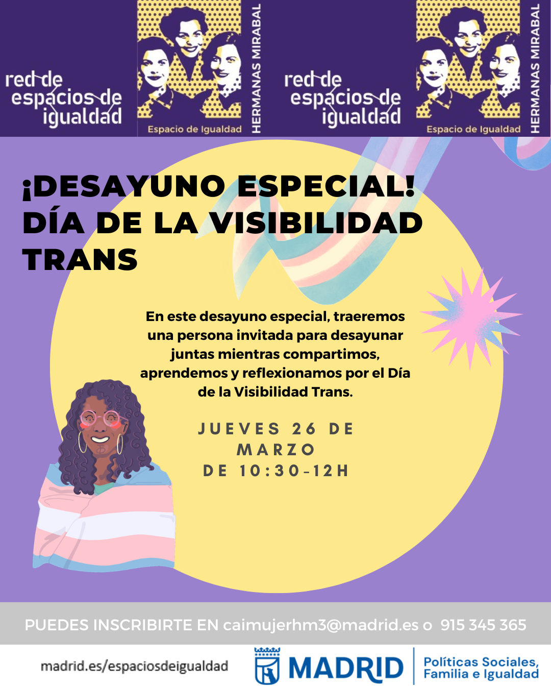 Cartel con el texto contenido en web