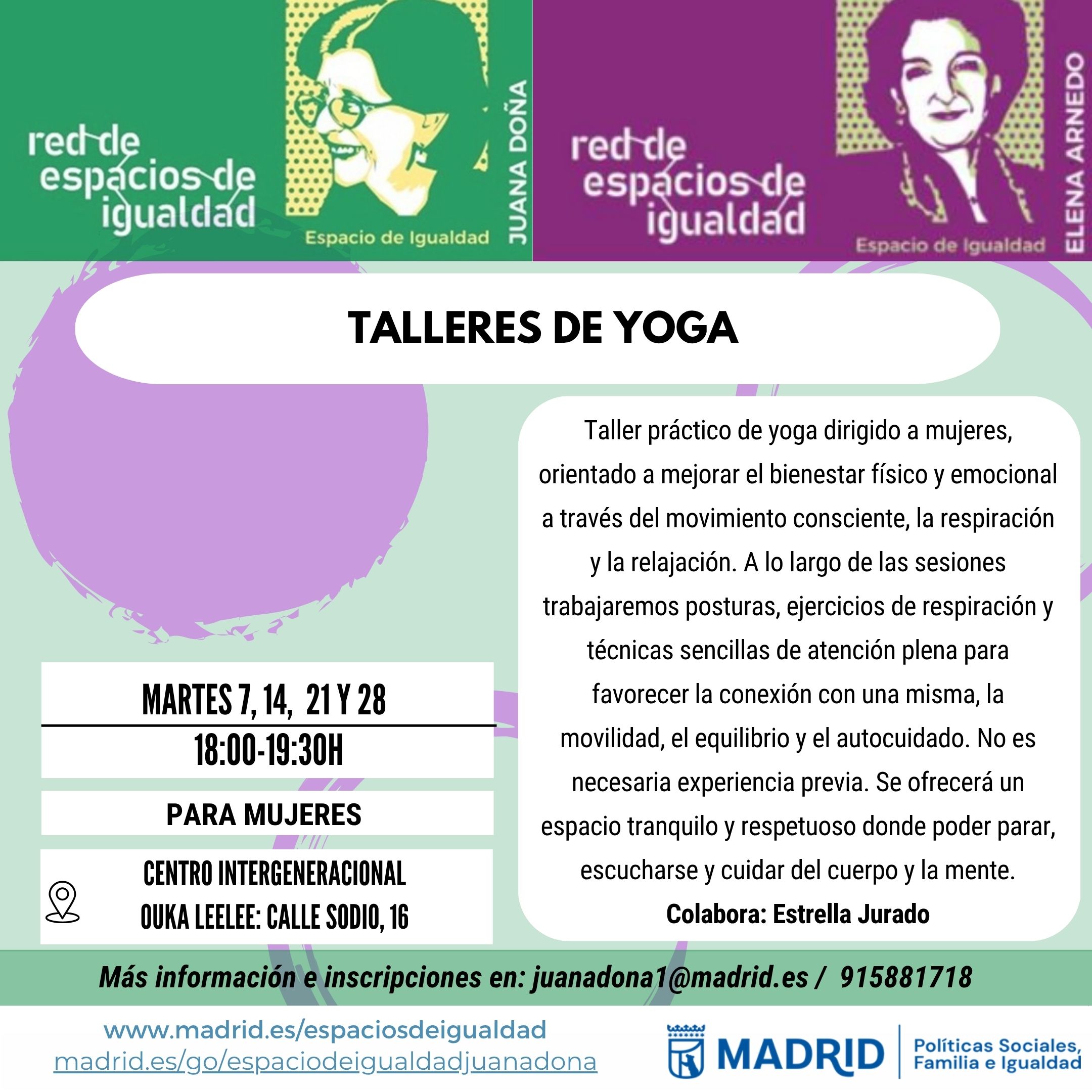 Cartel con el texto contenido en web