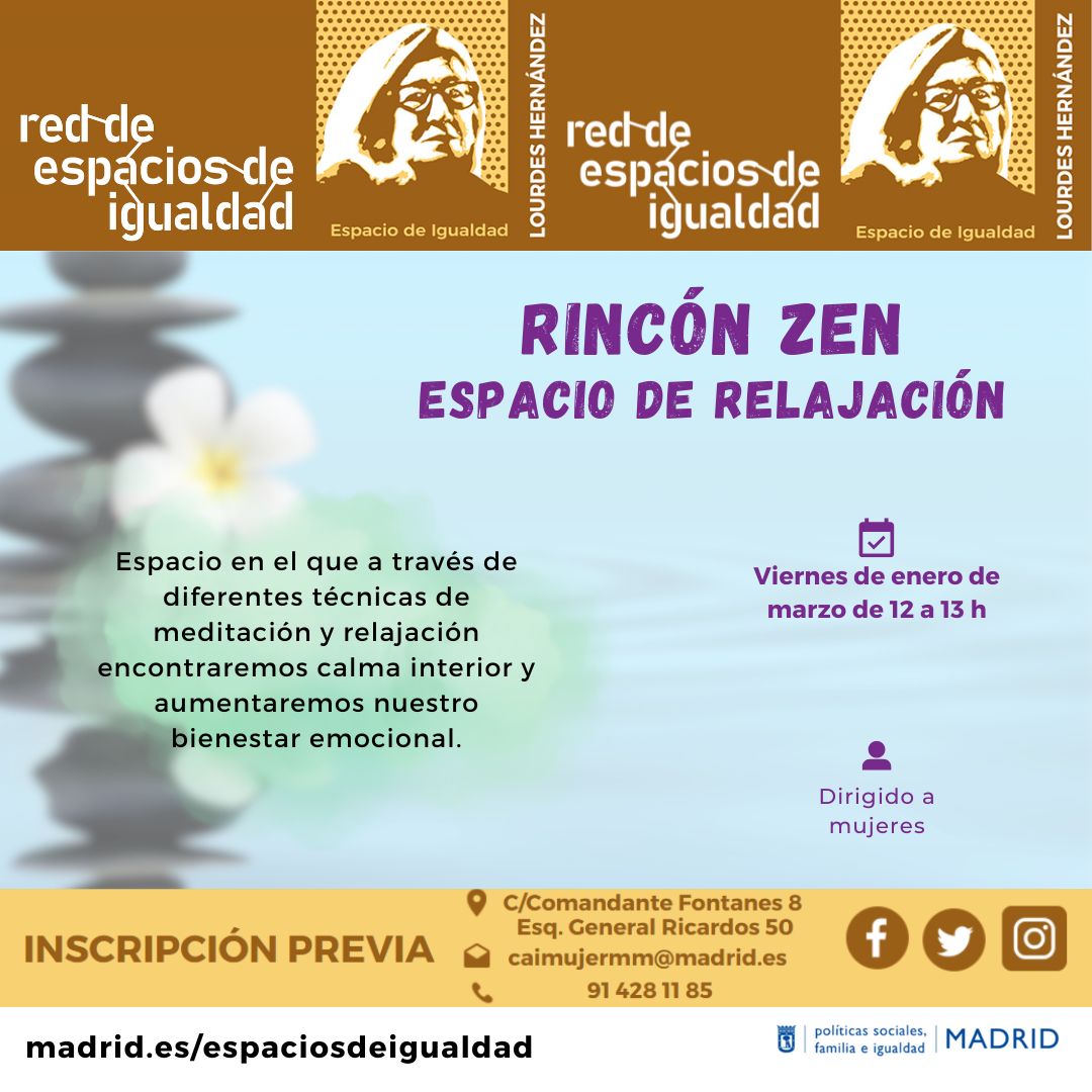 Cartel con el texto contenido en web