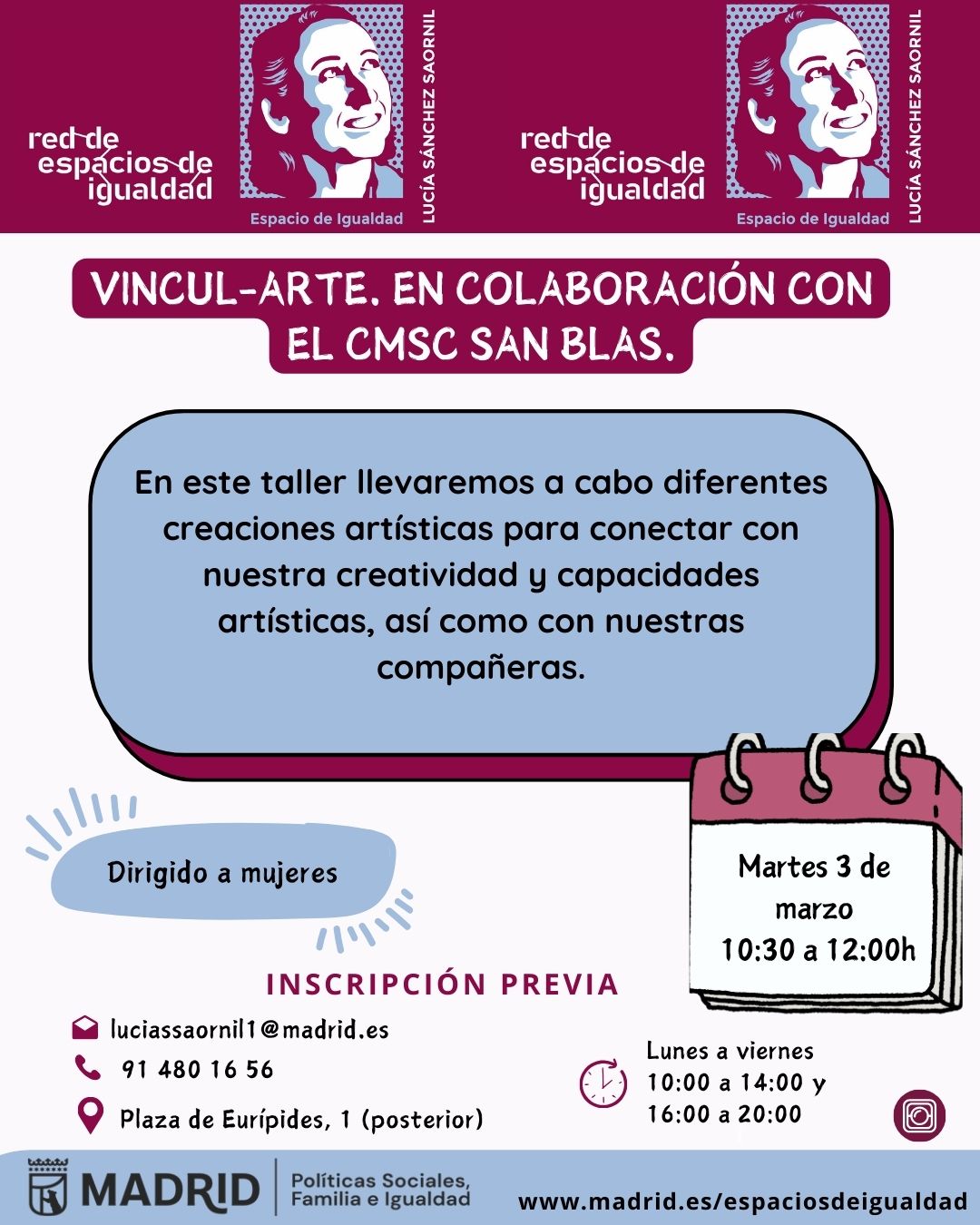 Cartel con la misma informaci&oacute;n que la publicada en web