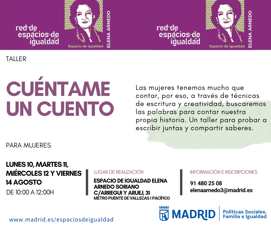 Cartel con el texto contenido en web