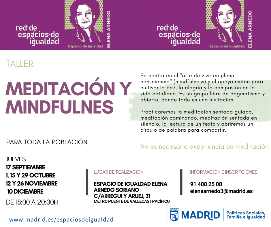 Cartel con el texto contenido en web