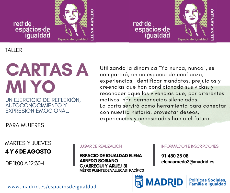 Cartel con el texto contenido en web