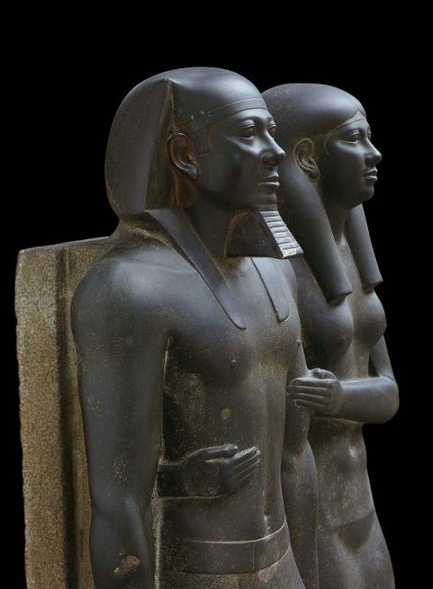 Estatua del rey Micerinos y la reina Jamerernebti
